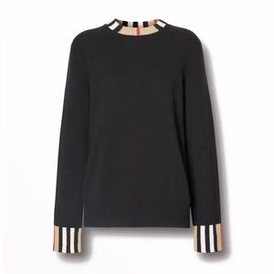Burberry Icon Eyre Cashmere Crewneck Sweater - Size XXS
